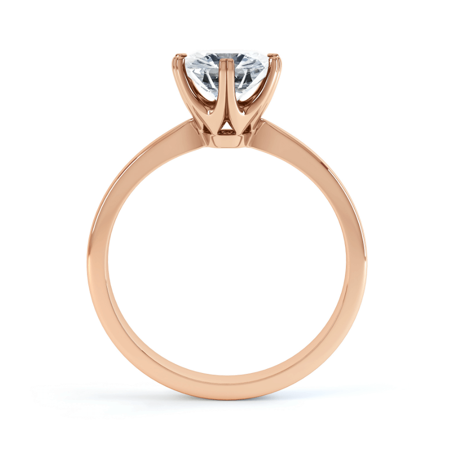 1.5 CT Round Pave Lab Grown Diamond Engagement Ring