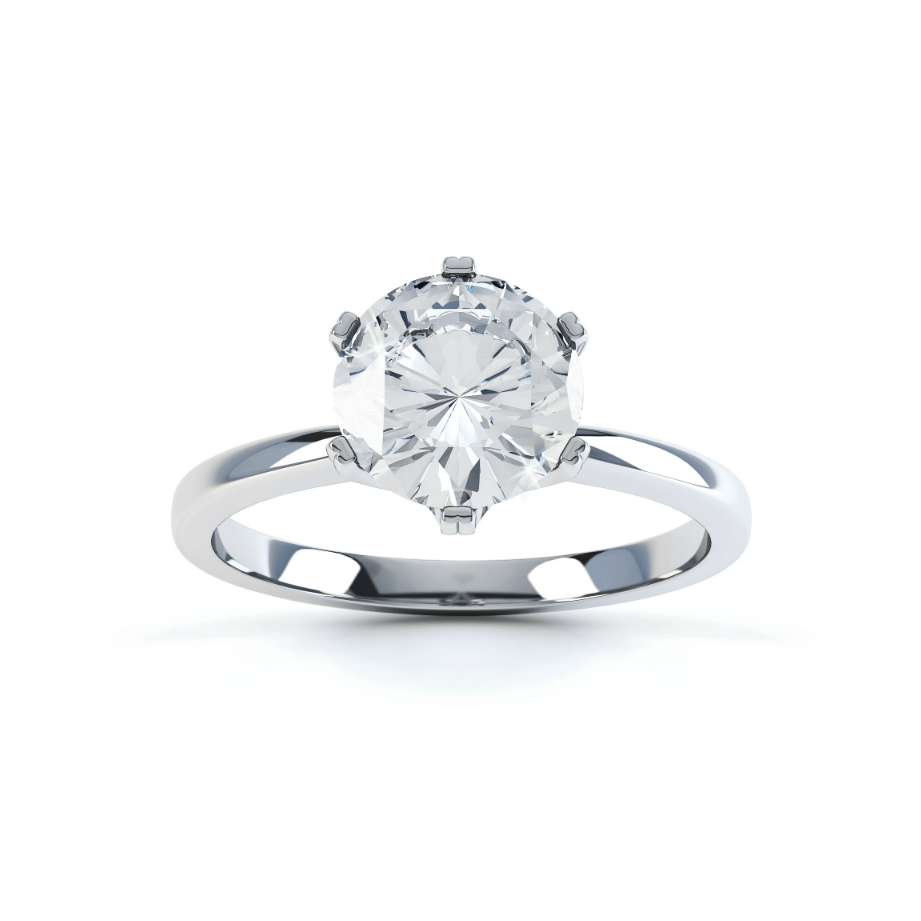 1 CT Round Solitaire Lab Grown Diamond Engagement Ring