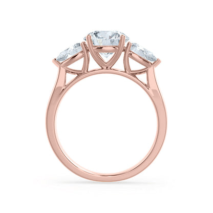 1.5 CT Round Pave Lab Grown Diamond Engagement Ring